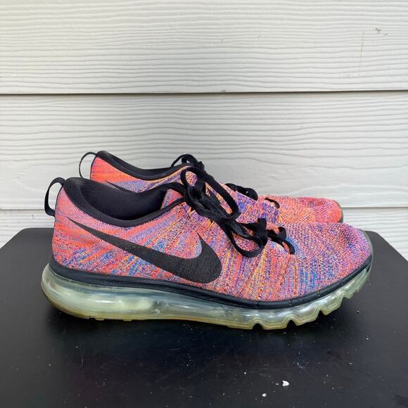 Nike Other - Nike men's Air Max Flyknit Blue Concord Crimson Sneakers Sz 11 Style 620469-404